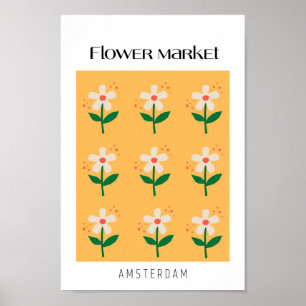 Flower Market Amsterdam Poster