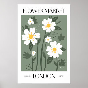 Flower Market Art Print – London Spring 1979