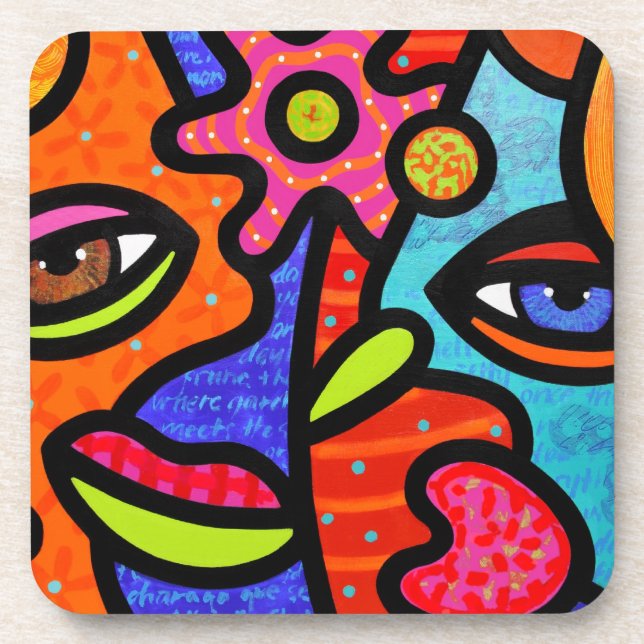 "Flower Market" Coaster (Front)