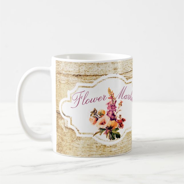 Flower Market  Coffee Mug (Left)