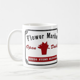 Flower market coffee mug