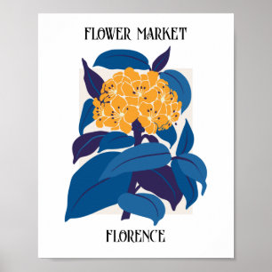 Flower Market Editable Florence Poster