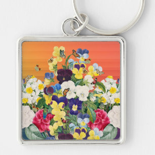 Flower Market Key Ring