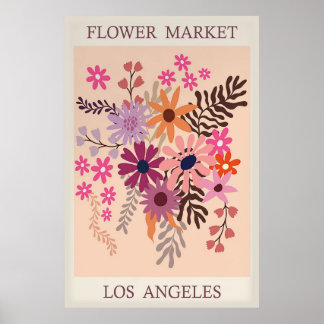 Flower Market Los Angeles Poster