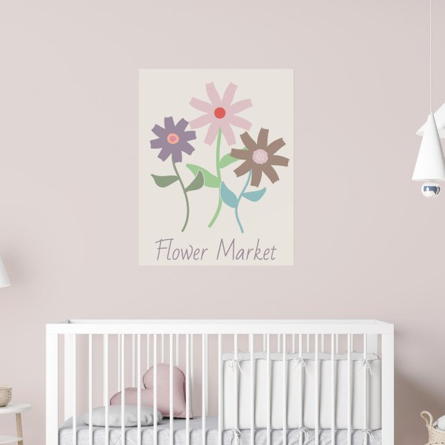 Flower Market Poster (Nursery 2)