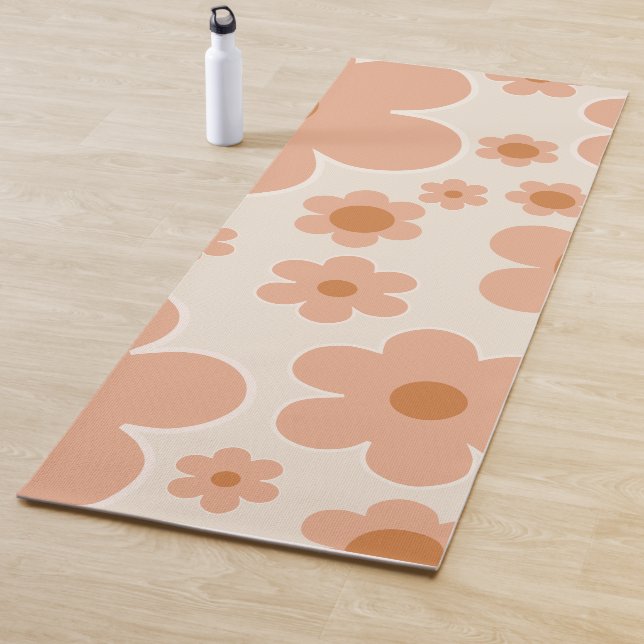 Flower Market Vienna Boho Flowers Beige Floral Yoga Mat (In Situ)