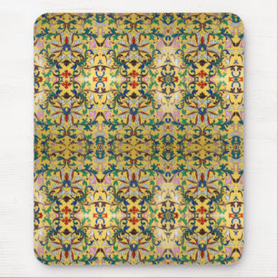 Flower Market Vintage Yellow Wildflower Botanical Mouse Mat