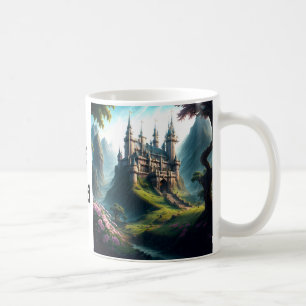 Flower Meadow Castle - Dream Along Into Fairyland Coffee Mug
