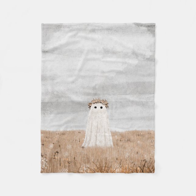 Flower Meadow Fleece Blanket (Front)