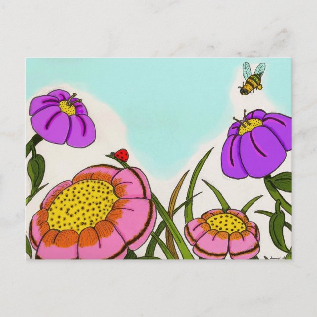 Flower Meadow Postcard (Front)