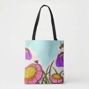 Flower Meadow Tote Bag