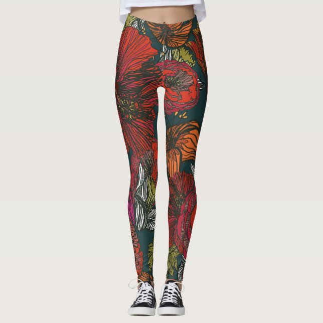 Flower Medley Leggings (Front)