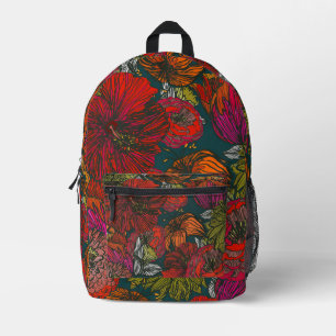 Flower Medley Printed Backpack