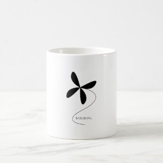 Flower minimal coffee mug