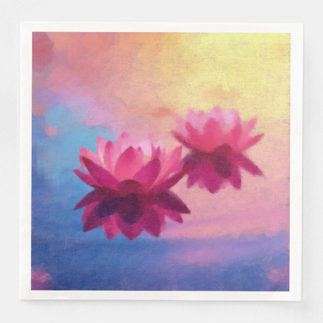 Flower Mirror Napkin (Front)