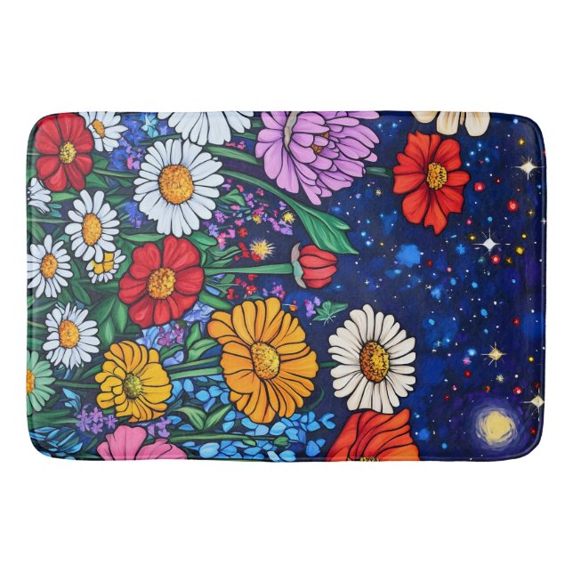 Flower mix bath mat (Front)
