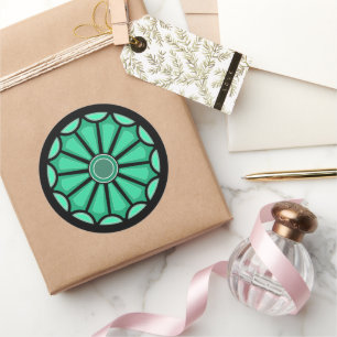 FLOWER MODERN GIFT FROM MOM DAD SISTER SON BOSS CLASSIC ROUND STICKER