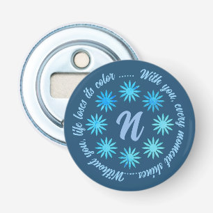 FLOWER MODERN GIFT FROM MOM DAD SISTER SON BOSS CO BOTTLE OPENER