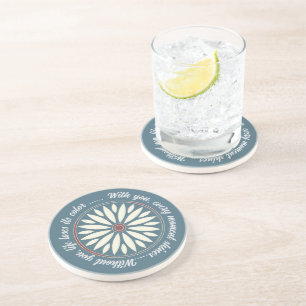 FLOWER MODERN GIFT FROM MOM DAD SISTER SON BOSS COASTER