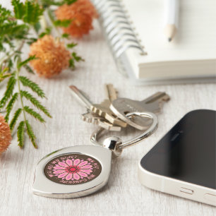 FLOWER MODERN GIFT FROM MOM DAD SISTER SON BOSS KEY RING