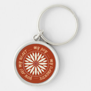 FLOWER MODERN GIFT FROM MOM DAD SISTER SON BOSS KEY RING