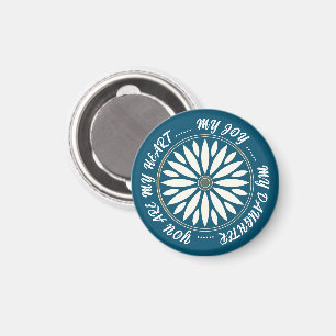 FLOWER MODERN GIFT FROM MOM DAD SISTER SON BOSS MAGNET
