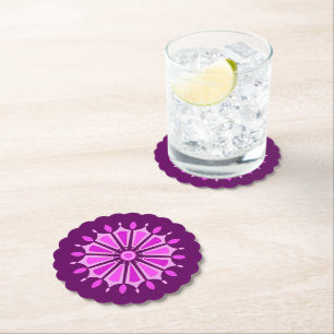 FLOWER MODERN GIFT FROM MOM DAD SISTER SON BOSS WI PAPER COASTER