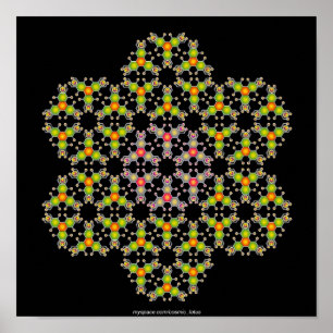 Flower Molecule Poster