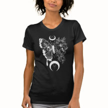 flower moon butterfly T-SHIRT