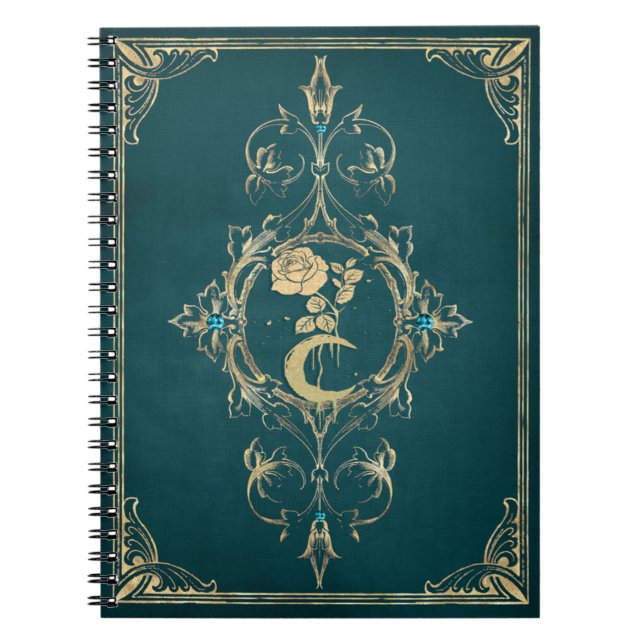 Flower moon grimoire notebook (Front)