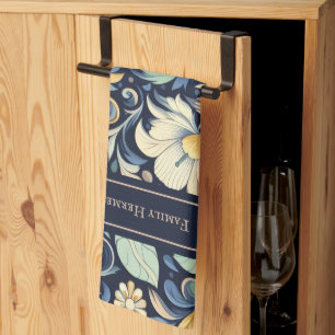 Flower Morris art Tea Towel