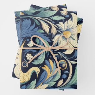 Flower Morris art Wrapping Paper Sheet