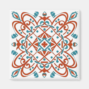 flower mosaic magnet