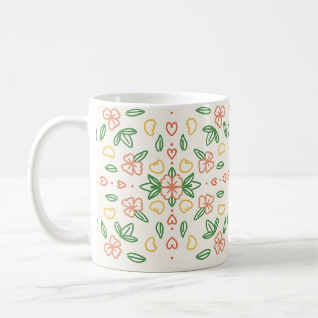 Flower Mosaic Mug (Left)