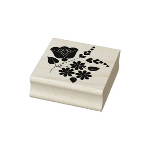 flower motif art stamp