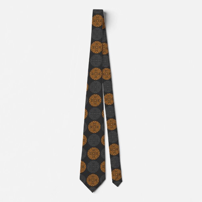 flower motif tie (Front)