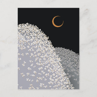 Flower Mountain Vintage Japanese Pattern Postcard