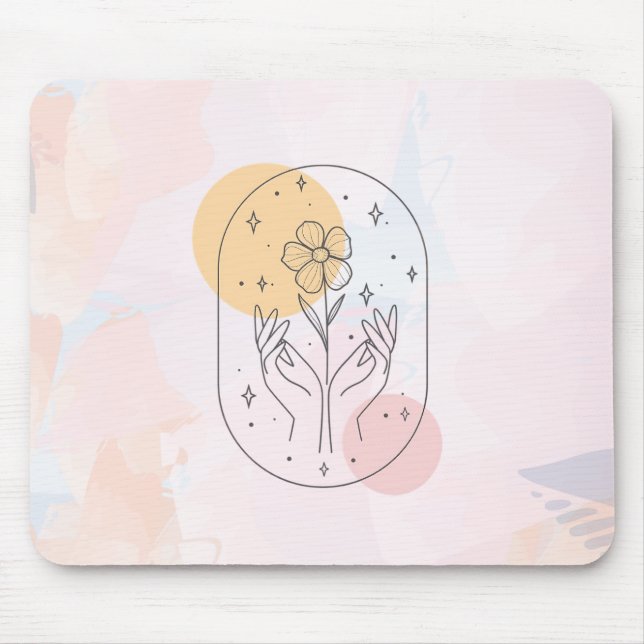 Flower Mouse Mat (Front)