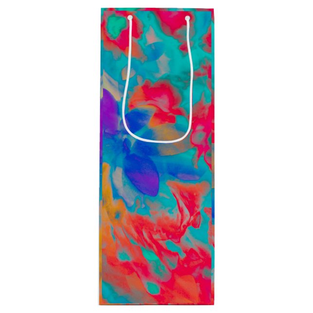 flower Movement Wine Gift Bag (Front)