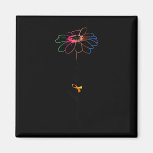 Flower - Multiple Sclerosis Awareness Gift  Magnet