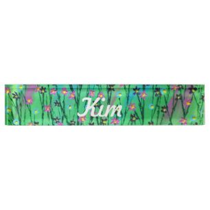 Flower Nameplate