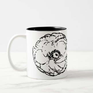 Flower Natural Two-Tone Coffee Mug