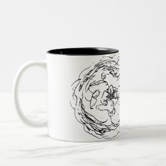 Flower Natural Two-Tone Coffee Mug