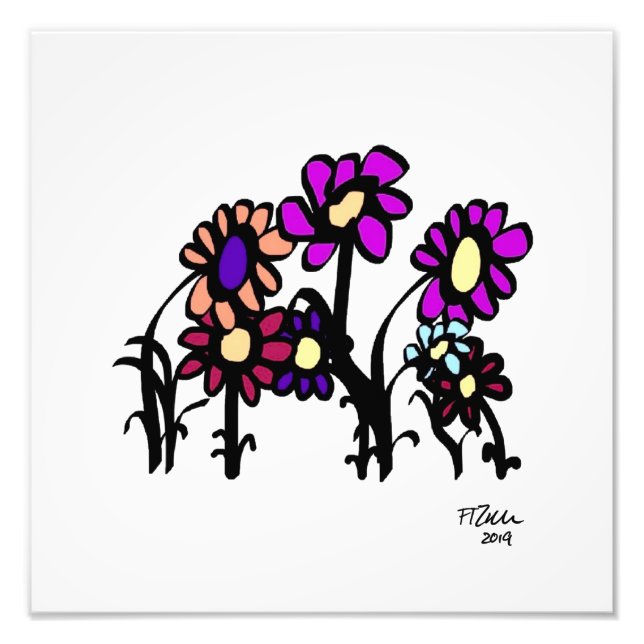 Flower Network Photo Print (Front)