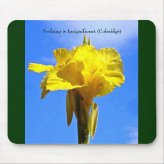 flower, Nothing is Insignificant (Coleridge) Mouse Mat