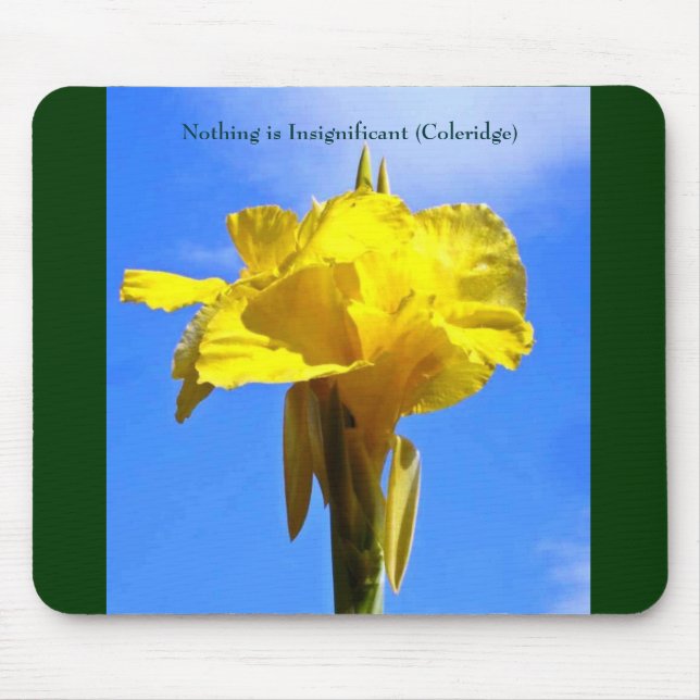 flower, Nothing is Insignificant (Coleridge) Mouse Mat (Front)