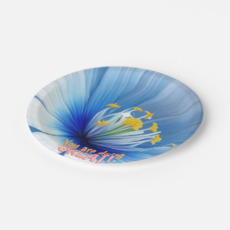 Flower of Appreciation Paper Plate