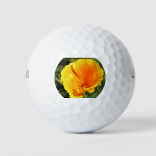 Flower of California poppy Golf Balls