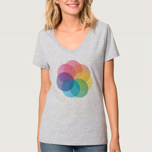 Flower of colour wheel T-Shirt (Front)