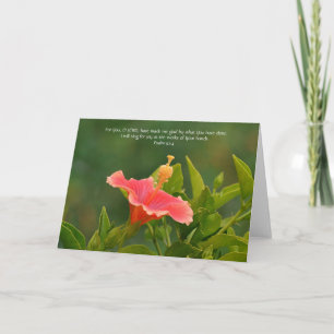 Flower of Faith Beautiful Flower and Scripture Card